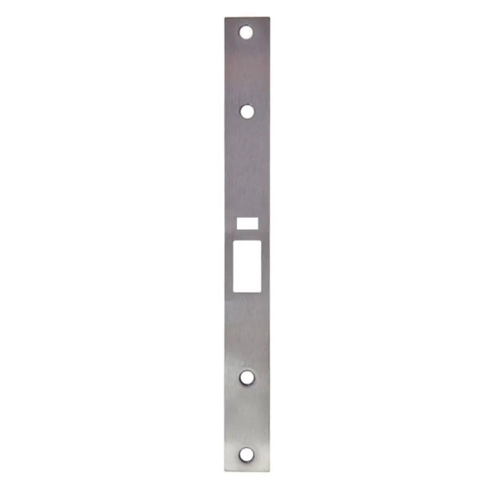 BDS Face Plate for Lockwood Synergy 3592 lock in stainless steel, 260x25x3mm, designed for timber fix applications in mortice lock installations.