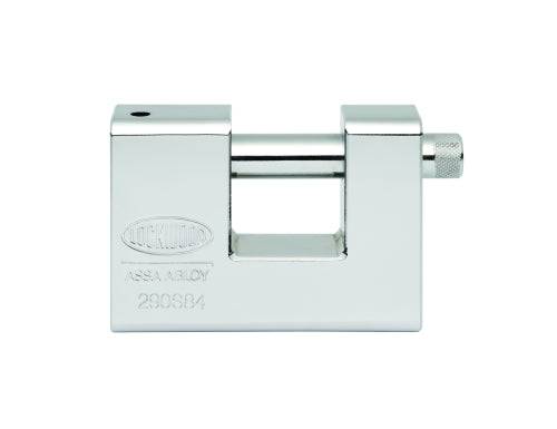 Lockwood Steel Monoblock Padlock - 96MM, 25MM Shackle with 14MM diameter shackle for high security. Heavy-duty steel body ideal for industrial use.