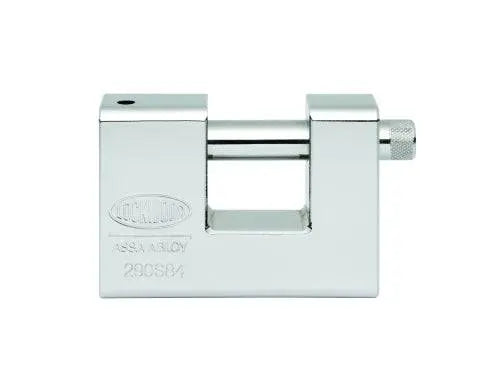 Lockwood Steel Monoblock Padlock - 96MM, 25MM Shackle with 14MM diameter shackle for high security. Heavy-duty steel body ideal for industrial use.