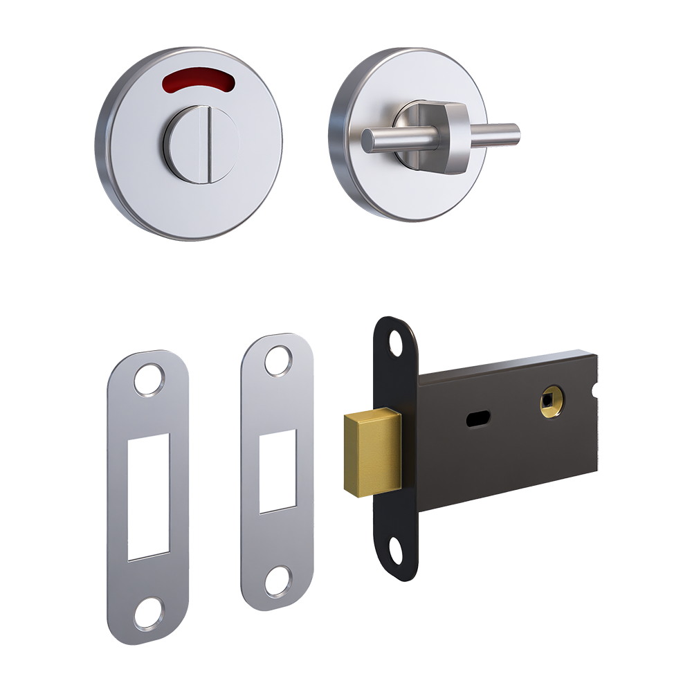 400A Morticed Lock & Indicator Set in Satin Stainless Steel