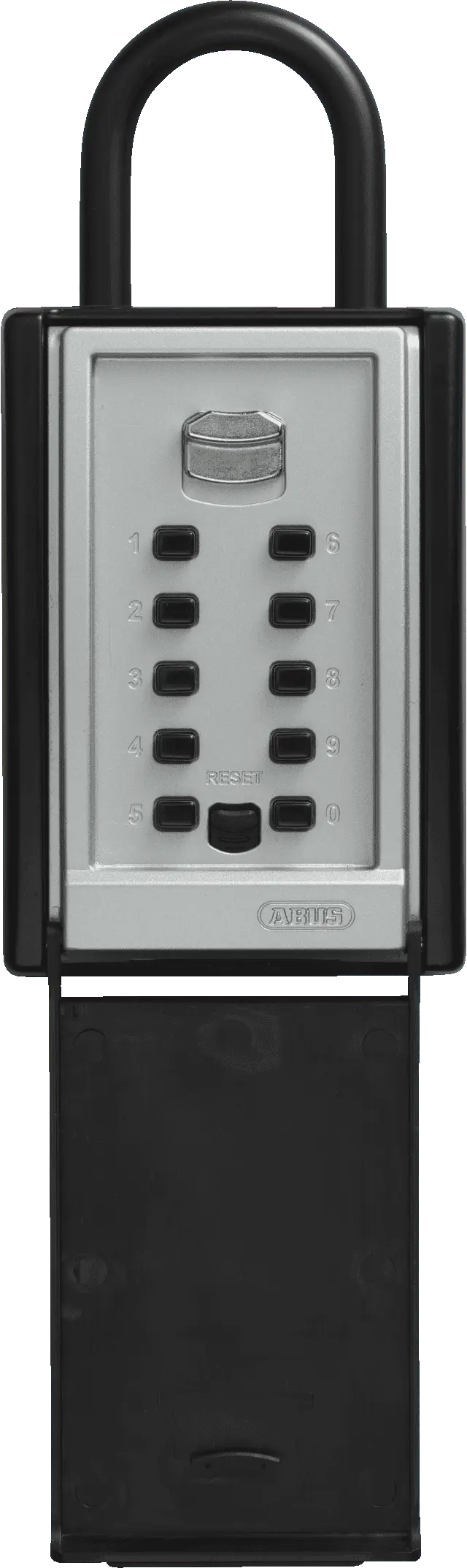 Abus 777 Lockbox with a sturdy metal body, numeric keypad, and secure shackle for reliable key storage in hardware applications.