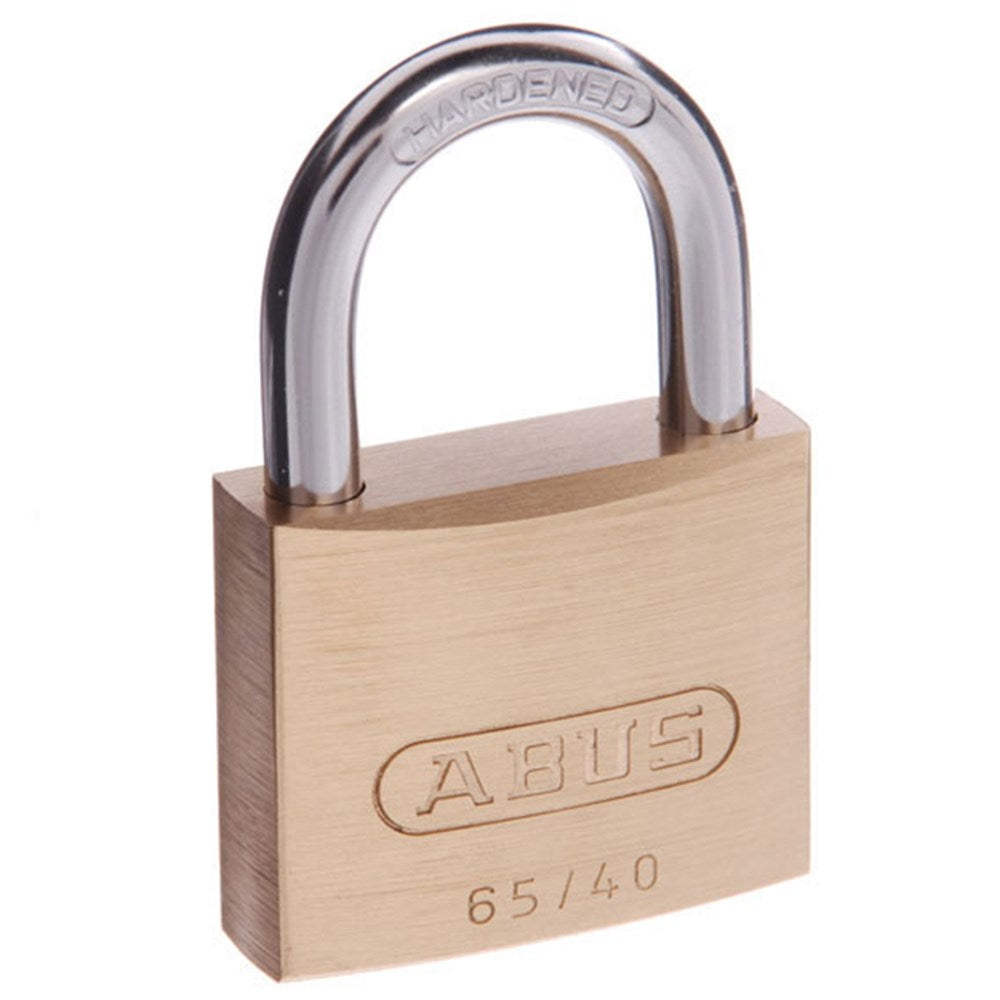 ABUS 65 Series Premium Padlock with 40mm Brass Body and 23mm Hardened Steel Shackle KA 405 - 65/40KA5 Abus
