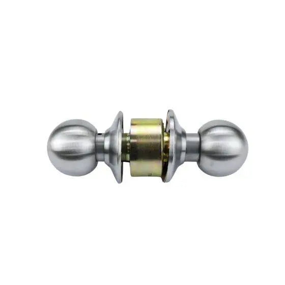 SYMMETRY PASSAGE SET IMPERIAL TP residential knobset with a sleek metallic finish. Ideal for interior doors, providing smooth operation and durability.