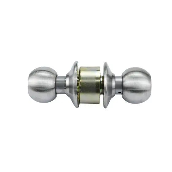 SYMMETRY PRIVACY SET IMPERIAL TP residential knobset in a brushed metallic finish, ideal for door hardware and privacy applications.