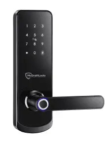 McGrath ML-NX1 Digital Lock with sleek black finish, touch keypad, and integrated handle for secure electronic locking solutions.