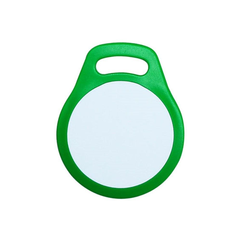 Green Neptune Aqua Keyfob - MIFARE 1K S50 with flexible ACE/Mifare format. Durable and waterproof for electronic access systems.