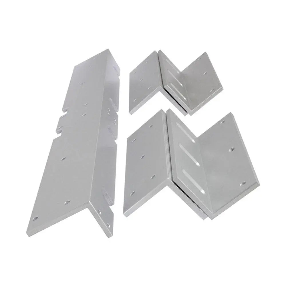 FSH L&Z Bracket for FEM5700DM magnetic lock, made of anodised aluminium, designed for secure inward door installation.