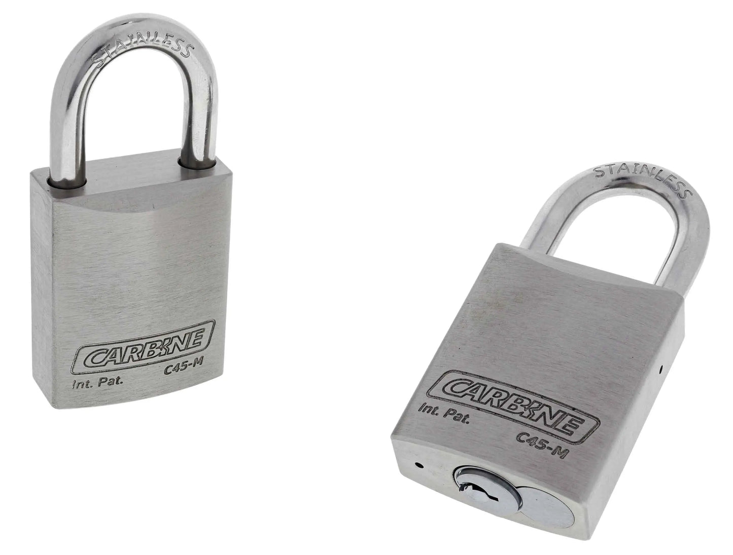 Carbine C45 Stainless Steel Marine Padlock, 8MM X 30MM SS SHACKLE Harry's Door Hardware