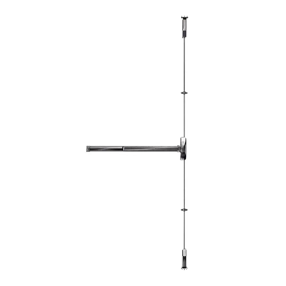 Carbine Panic Exit Device CPE-2P-D-3 with 2-point locking for single doors, stainless steel finish, fits 915mm x 2130mm, includes dogging feature.