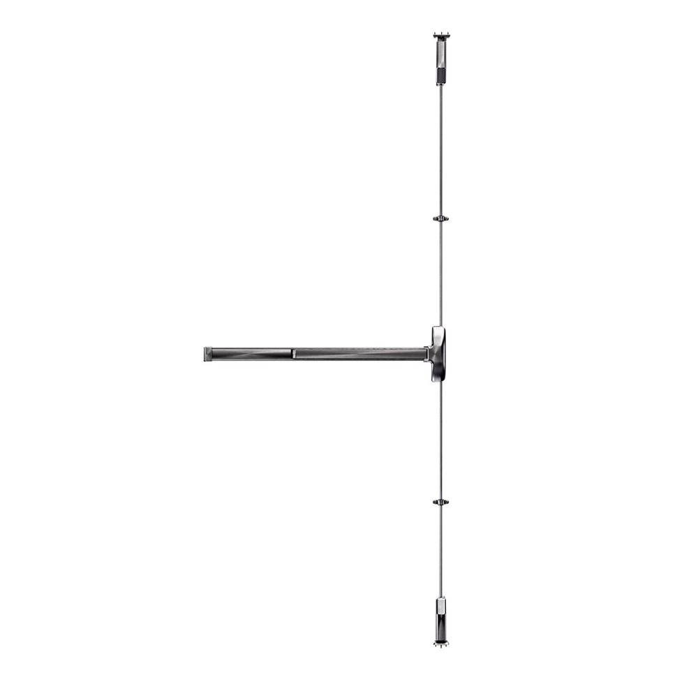 Carbine Panic Exit Device CPE-2P-F-3 with 2 point locking for single doors sized 915mm x 2130mm, stainless steel panic bar for emergency exits