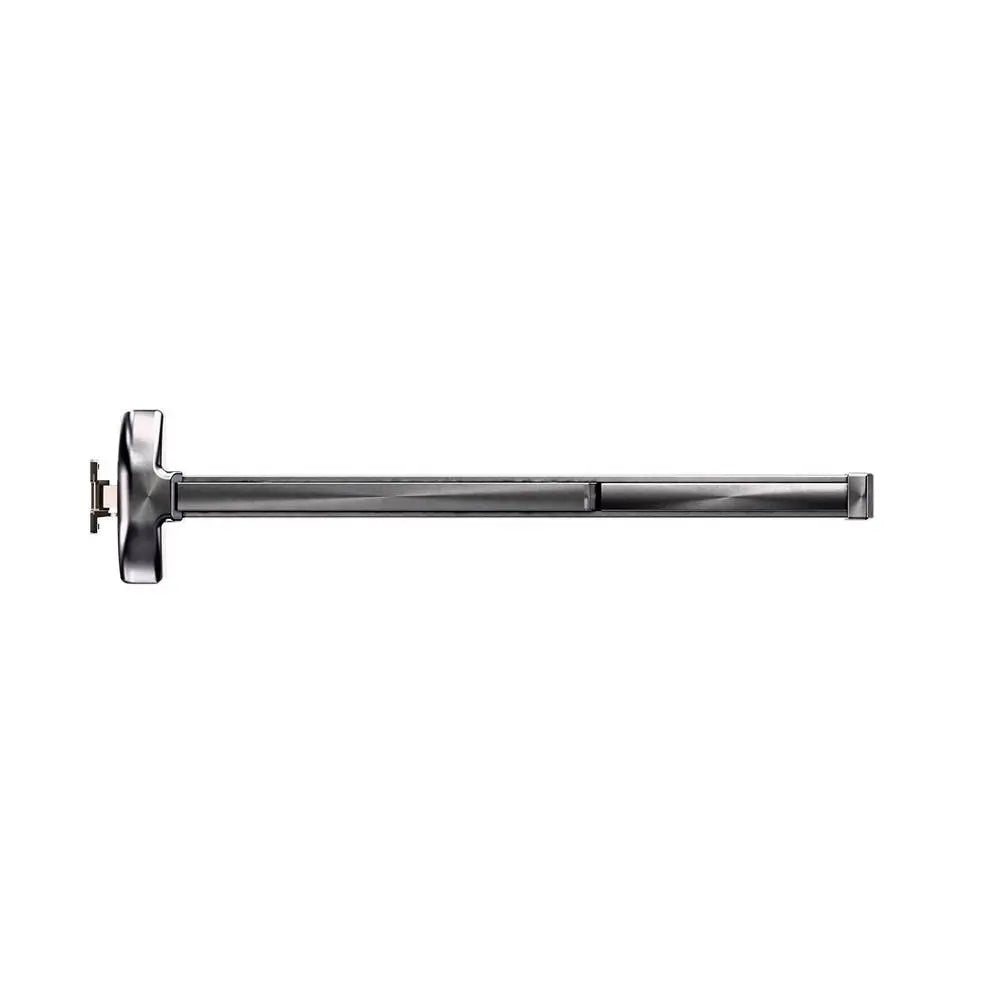 Carbine Panic Exit single door lock in stainless steel, 915mm length, with single point locking and no dogging for emergency exits.
