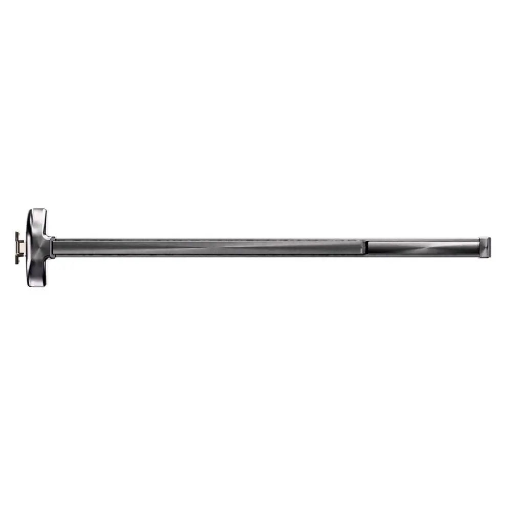 Carbine Panic Exit Device CPE-R-F-4 Single Door Bar in stainless steel with single-point locking for 1220mm doors, no dogging feature included.
