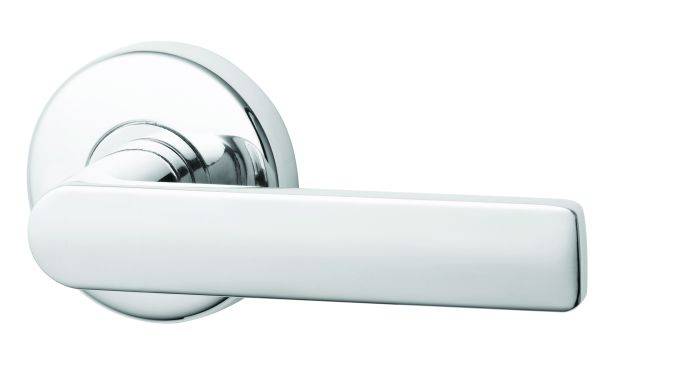 VELOCITY DUMMY HALF SET & L3 LEVER TP residential leverset in polished chrome finish, ideal for modern door hardware applications.