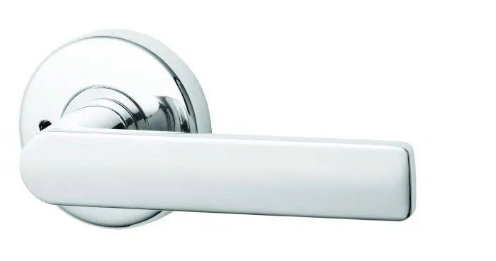 VELOCITY PRIVACY SET & L3 LEVER TP Residential Leverset in polished chrome finish, ideal for modern interior door hardware applications.
