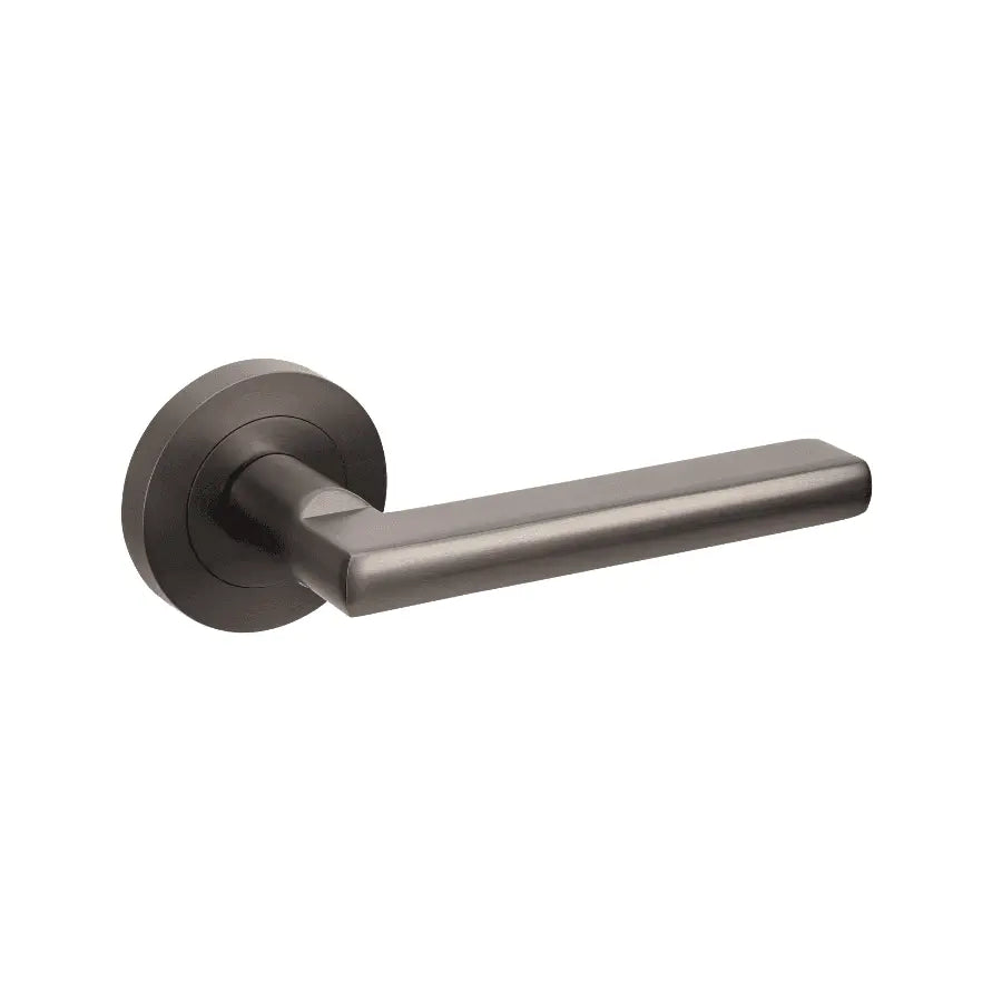 Epic Lever Set-Graphite Nickel with sleek modern design, ideal for residential doors. Durable and stylish door hardware in graphite nickel finish.