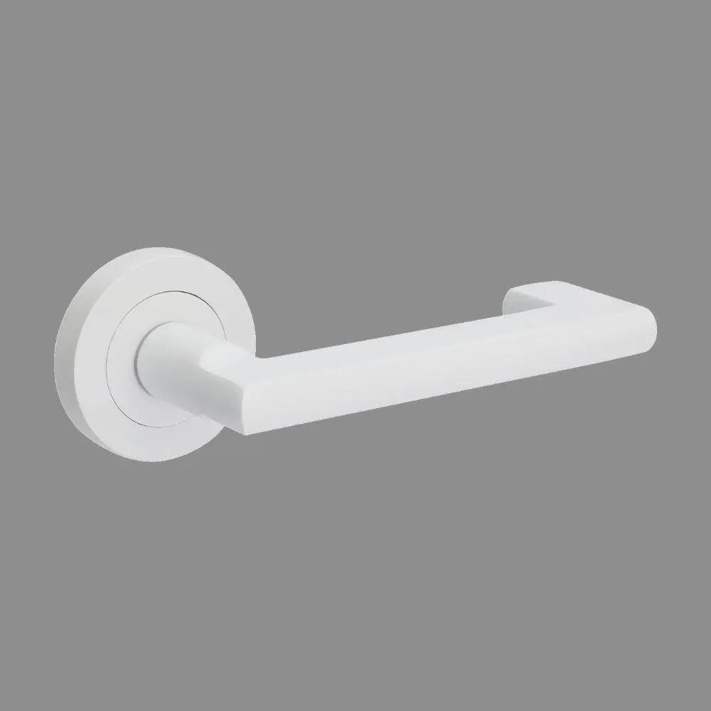 Epic Return Entrance Set with 70mm Key/Key in white finish. Includes models 10000, 1143, 7020.2 & 1147, ideal for residential door security.