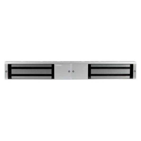 580kg Double Maglock Fire Rated, Monitored FSH FEM6600DM with stainless steel finish for secure double door access control systems.