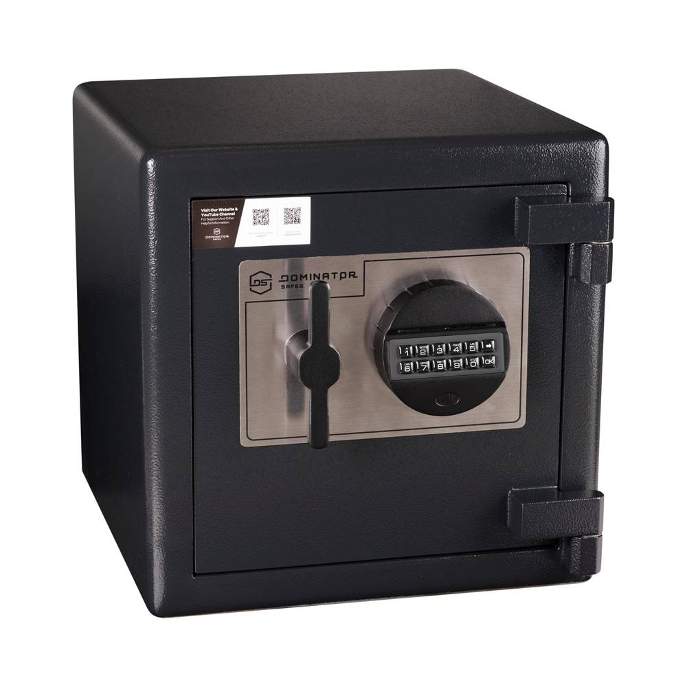DOMINATOR HS SERIES HOME SAFE HS-1 with digital keypad lock, 12mm solid steel door and fire protection, ideal for home or office security.