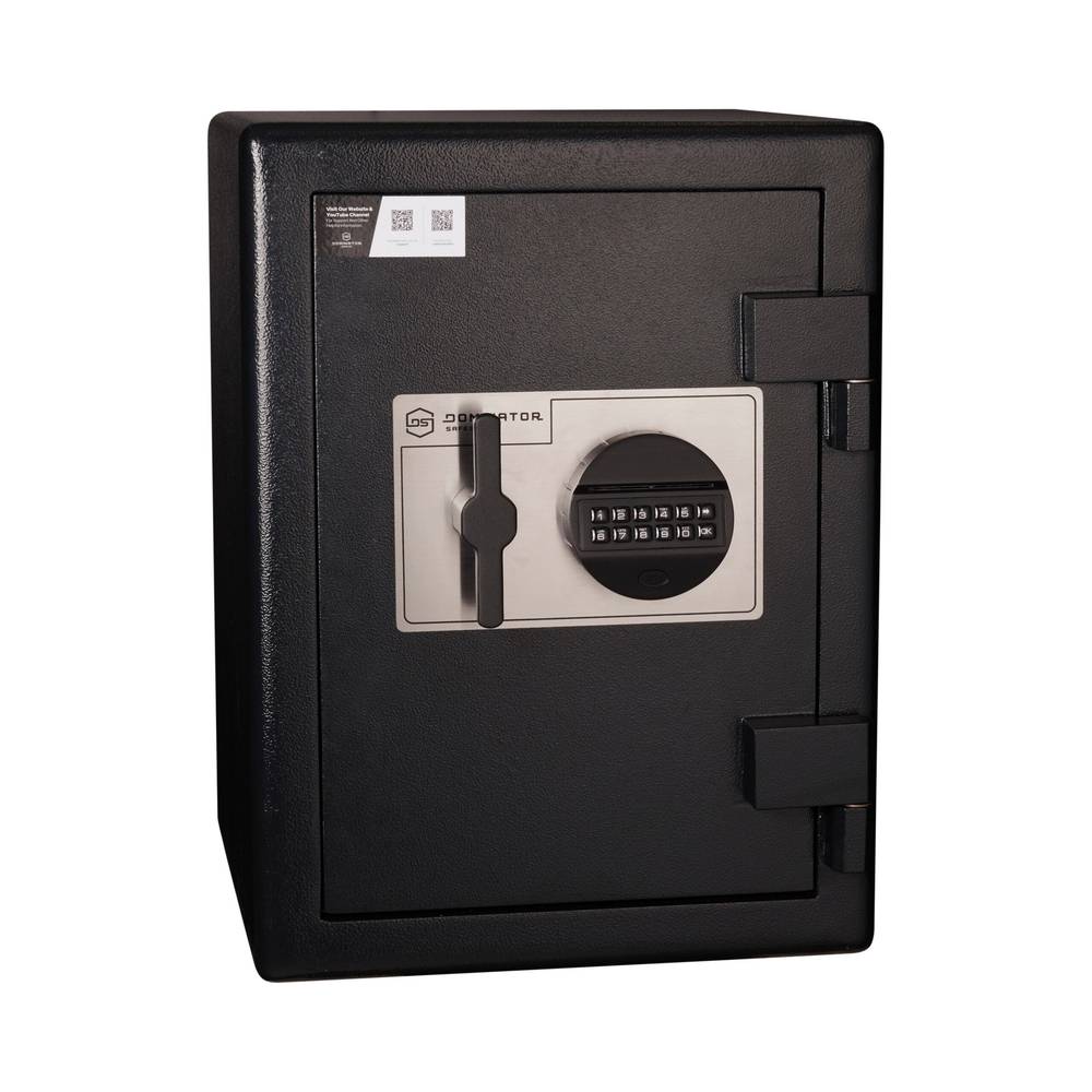 DOMINATOR HS SERIES HOME SAFE HS-2 from Harry's Door Hardware, featuring a 12mm solid steel door, digital keypad lock, and fire-rated protection.