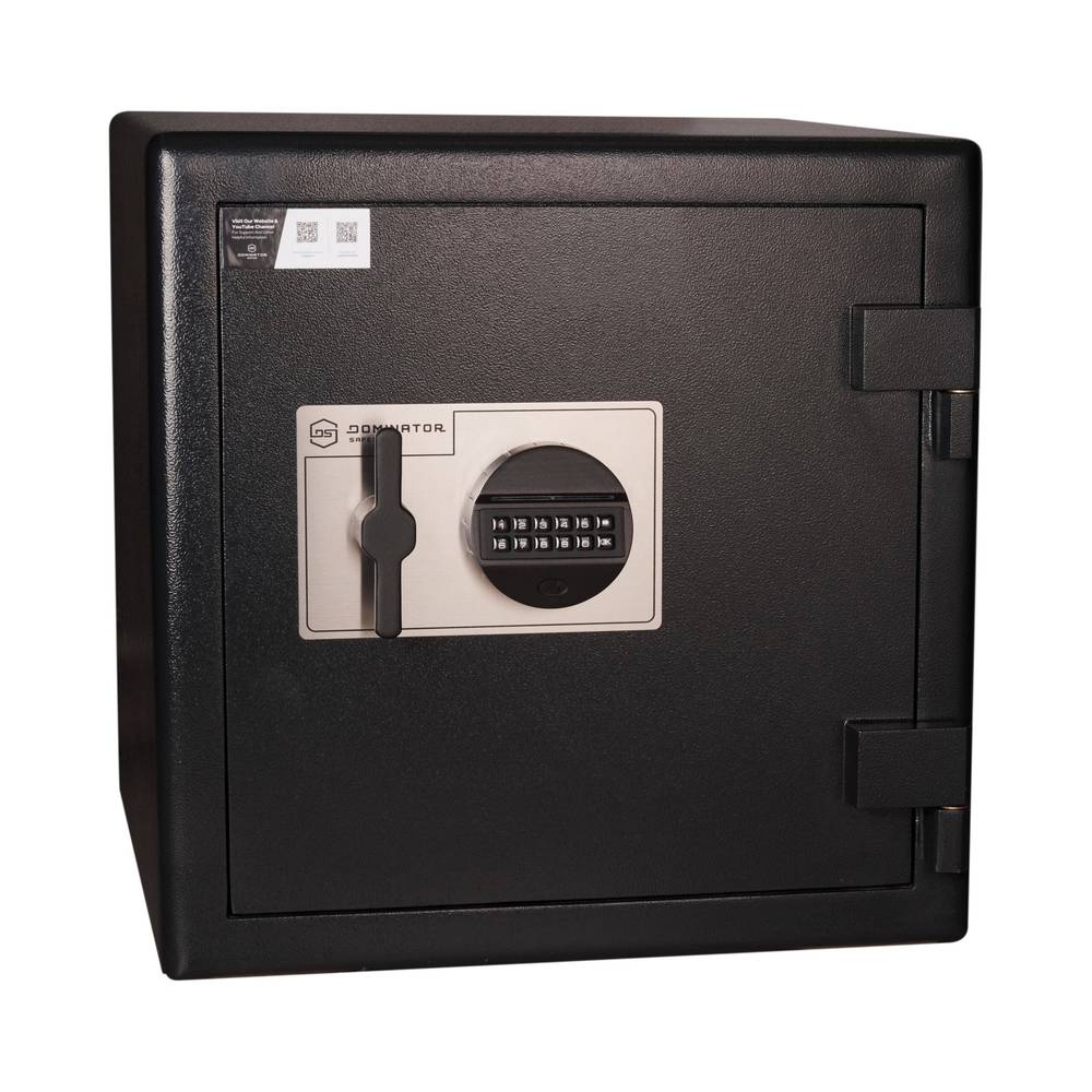 DOMINATOR HS SERIES HOME SAFE HS-3 with digital keypad lock, 12mm solid steel door, and fire-rated protection for home or office security.
