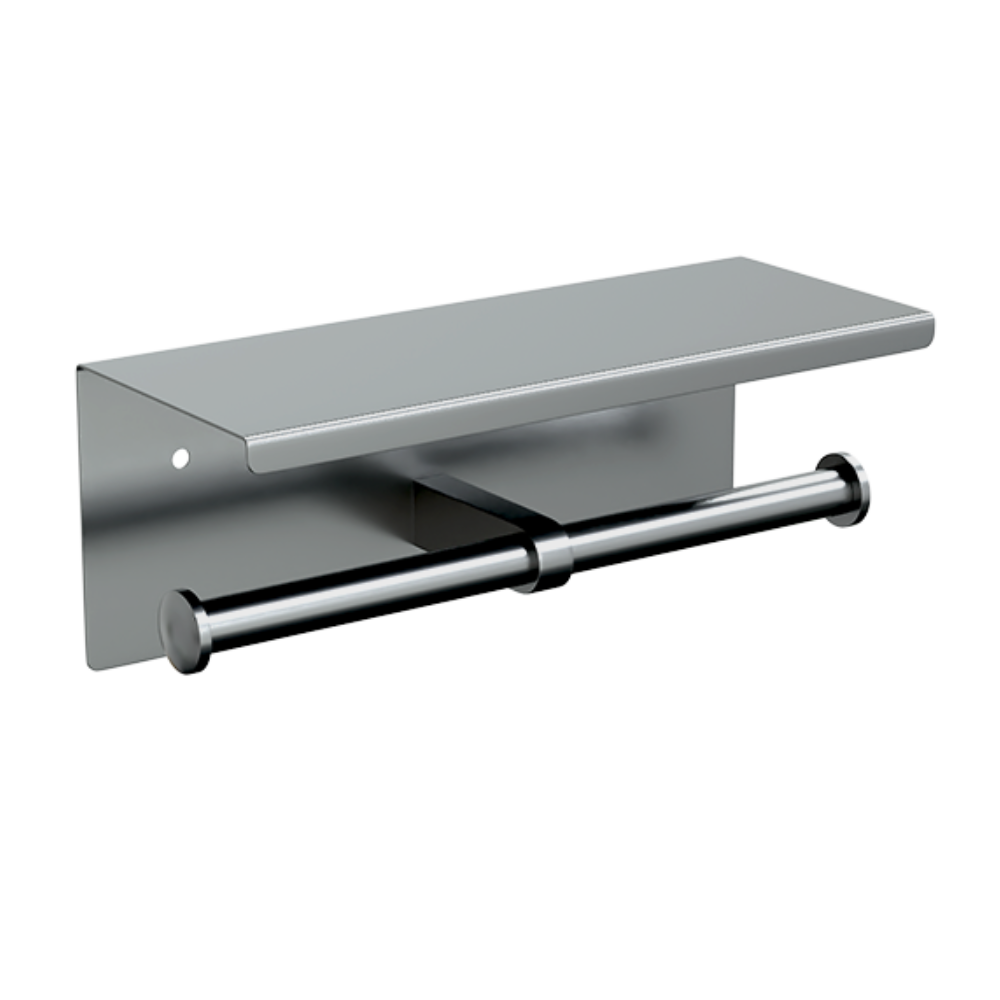 Lenlok ML269-TRH Toilet Double Roll Dispenser, Stainless Steel