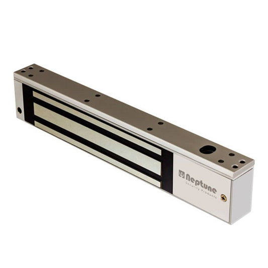 Neptune 280kg Maglock - Single Door Lock in silver finish with LED indicator and sensor, ideal for secure indoor access control systems.