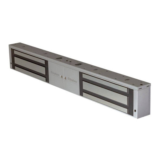 Neptune Maglock Double Door - Maglock 500kg in silver finish with dual electromagnetic locks for secure indoor access control systems.