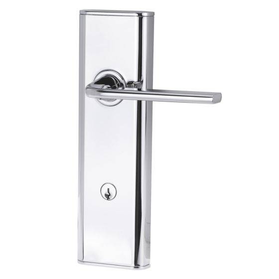 NEXION VISION MECHANICAL LEVER 4 in polished chrome finish, a sleek residential leverset for modern door hardware applications.