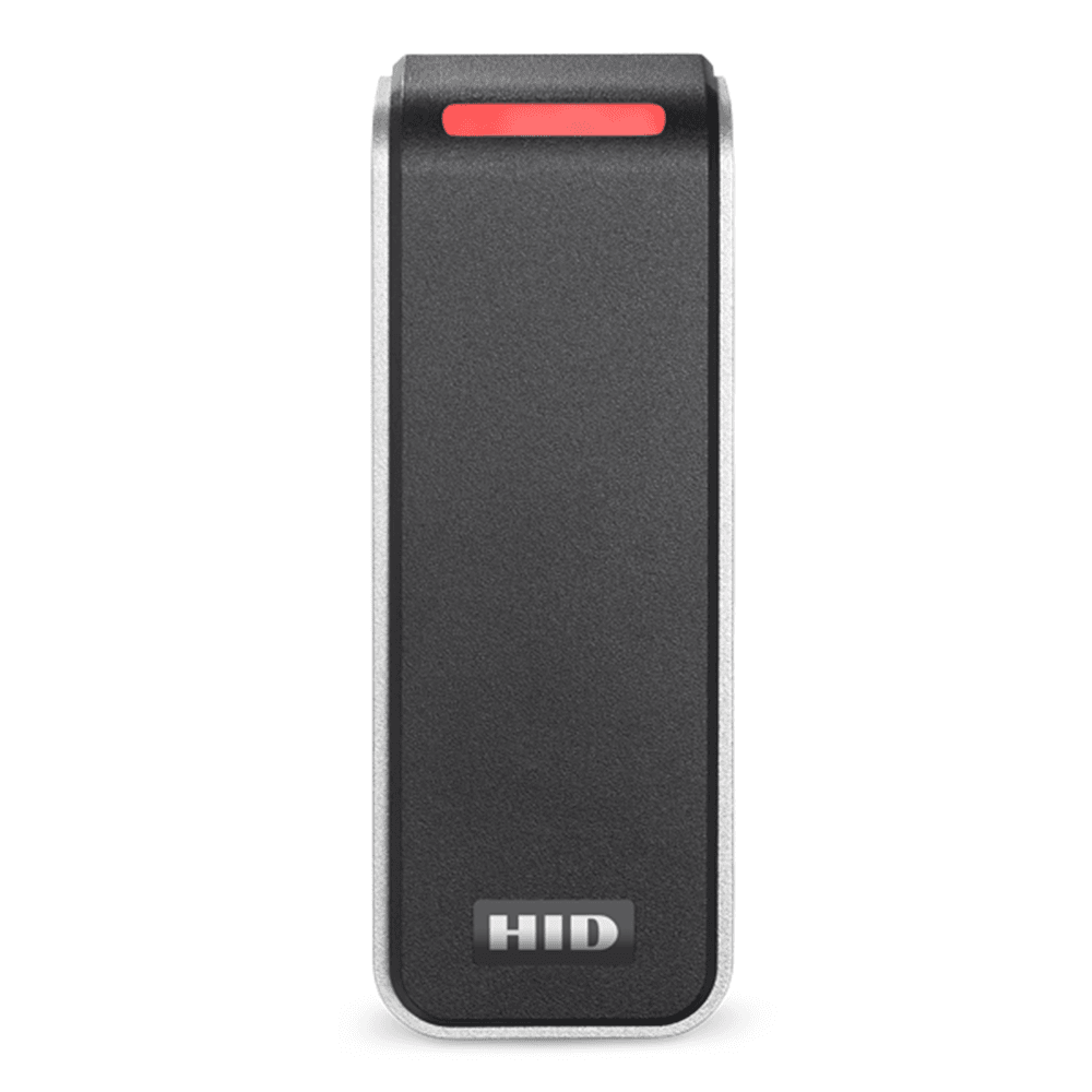 HID Signo 20 Reader - Secure Access Control | Multi-Technology Support, front view highlighting LED status bar and compact design for key card entry systems.