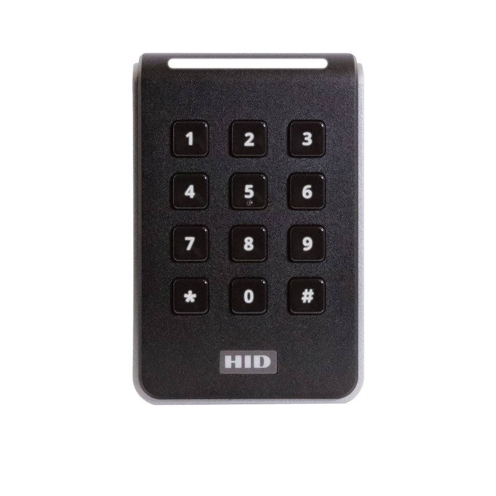 HID Signo Keypad Reader - Standard Profile with terminal strip, ideal for secure door access using multi-credential technologies.