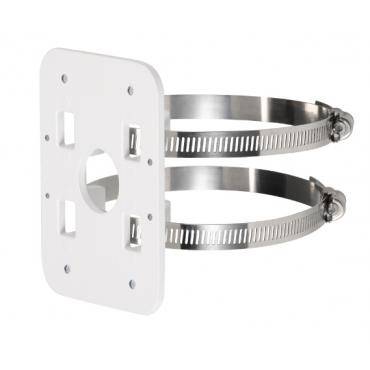 Pole Mount Bracket - Aluminum Bracket for CCTV cameras, fits 80mm-150mm poles. Durable surveillance camera accessory for secure pole mounting.