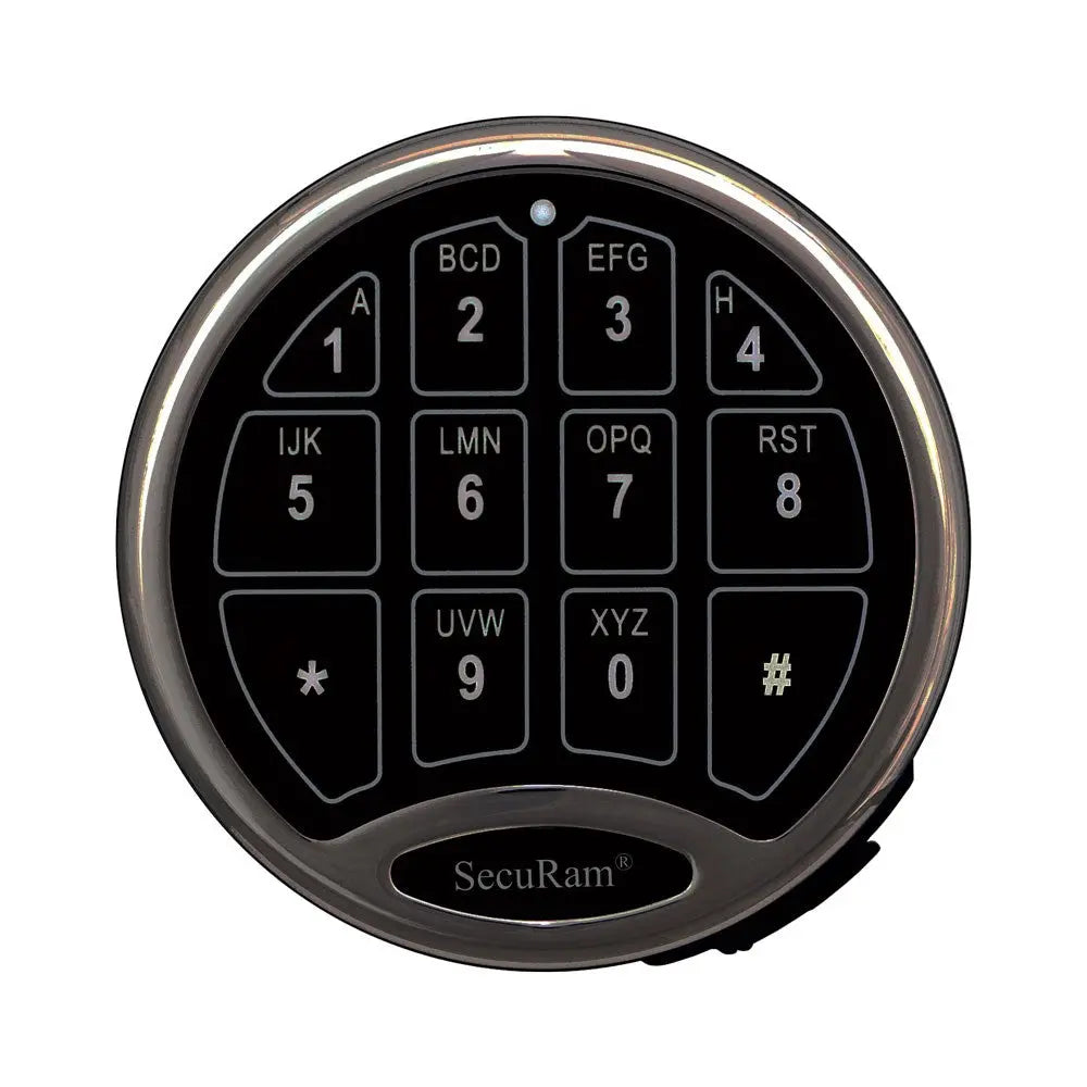 SecuRam SafeLogic Basic Entry Pad Satin Nickel - EC-0601A-NI - Harry's Door Hardware