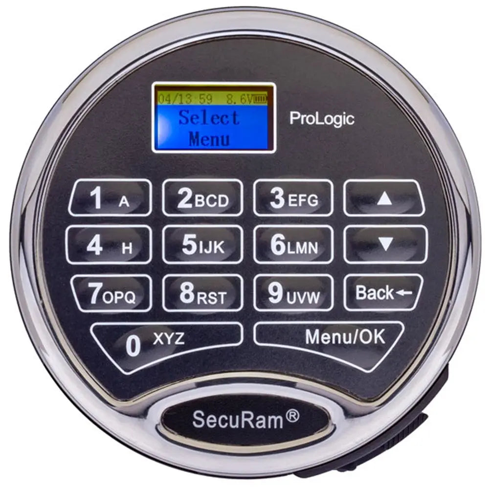 SECURAM L22 ENTRYPAD, CHROME (KEYPAD) W/ AUDIT AND DURESS - Harry's Door Hardware
