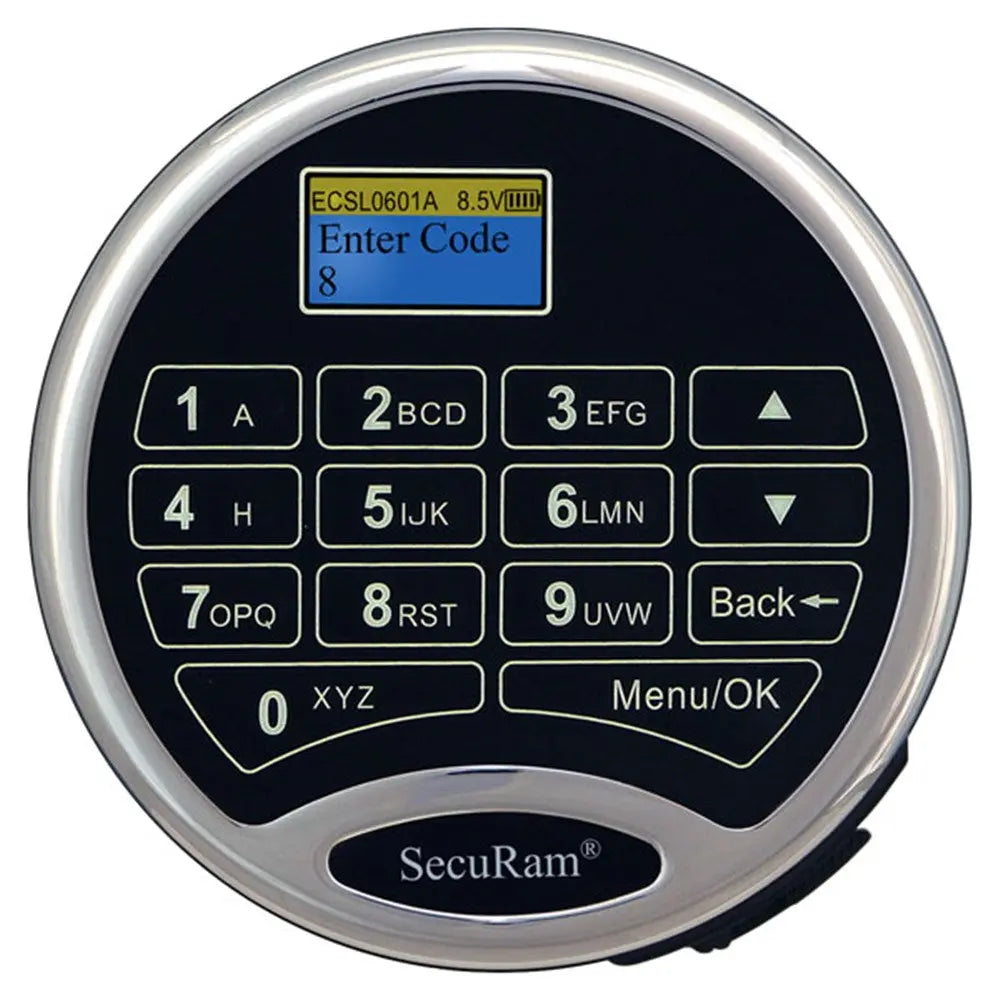 SECURAM L66 ENTRYPAD, CHROME (KEYPAD) W/AUDIT TRAIL AND TIMELOCK - Harry's Door Hardware