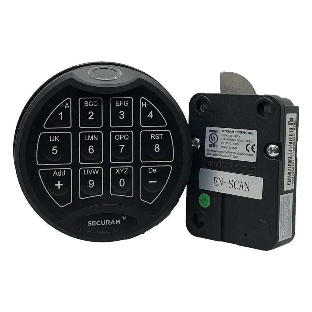 Securam ScanLogic Keypad SECSCANB with SECEL0601ENSCAN Swingbolt Lockbody Kit - Harry's Door Hardware