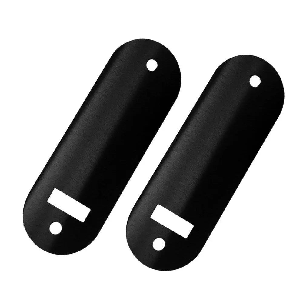 Borg Digital Scar Plates - Suit 5000 Series | Pack of 2 in matte black finish with pre-drilled holes for easy installation. Ideal for replacing KNK entrance locks.