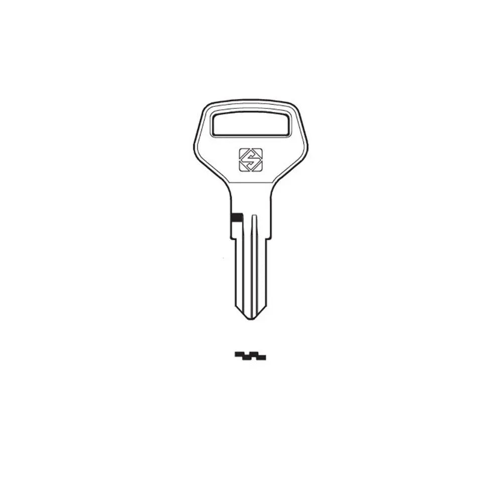 Silca RC12R Key Blank for Imported Cylinders in Steel Silca