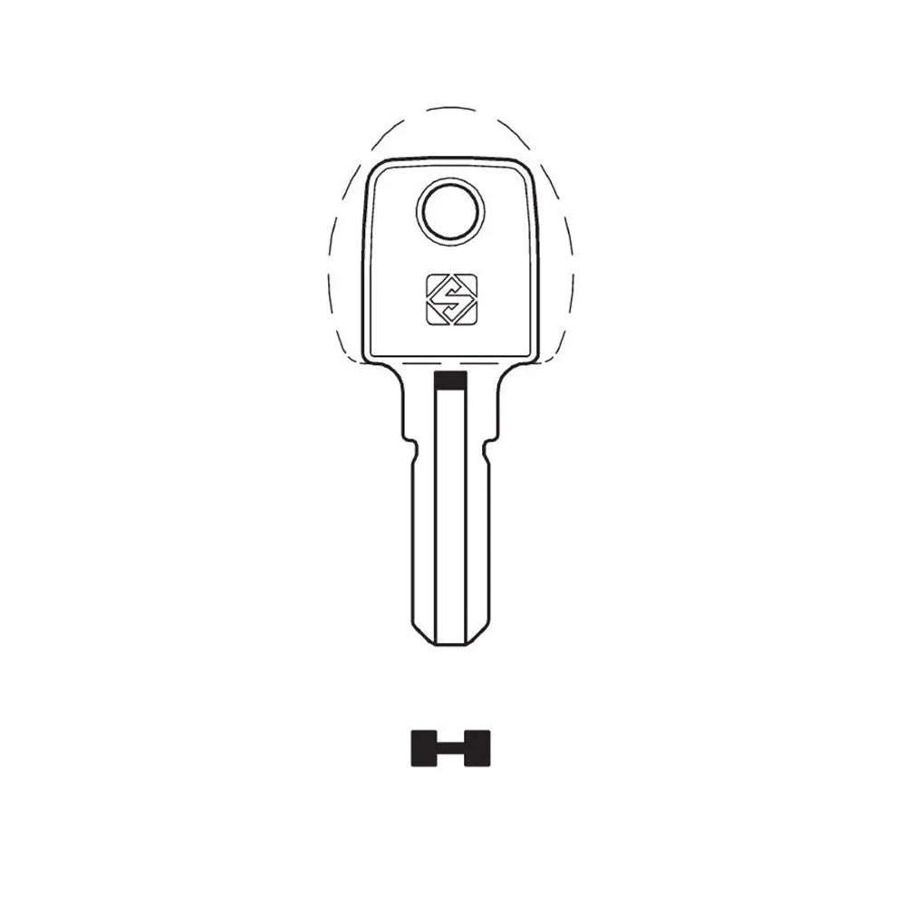 Silca RC27 Key Blank for Cyber Lock & Other Cupboard Lock Cylinders (Packet of 10) Silca