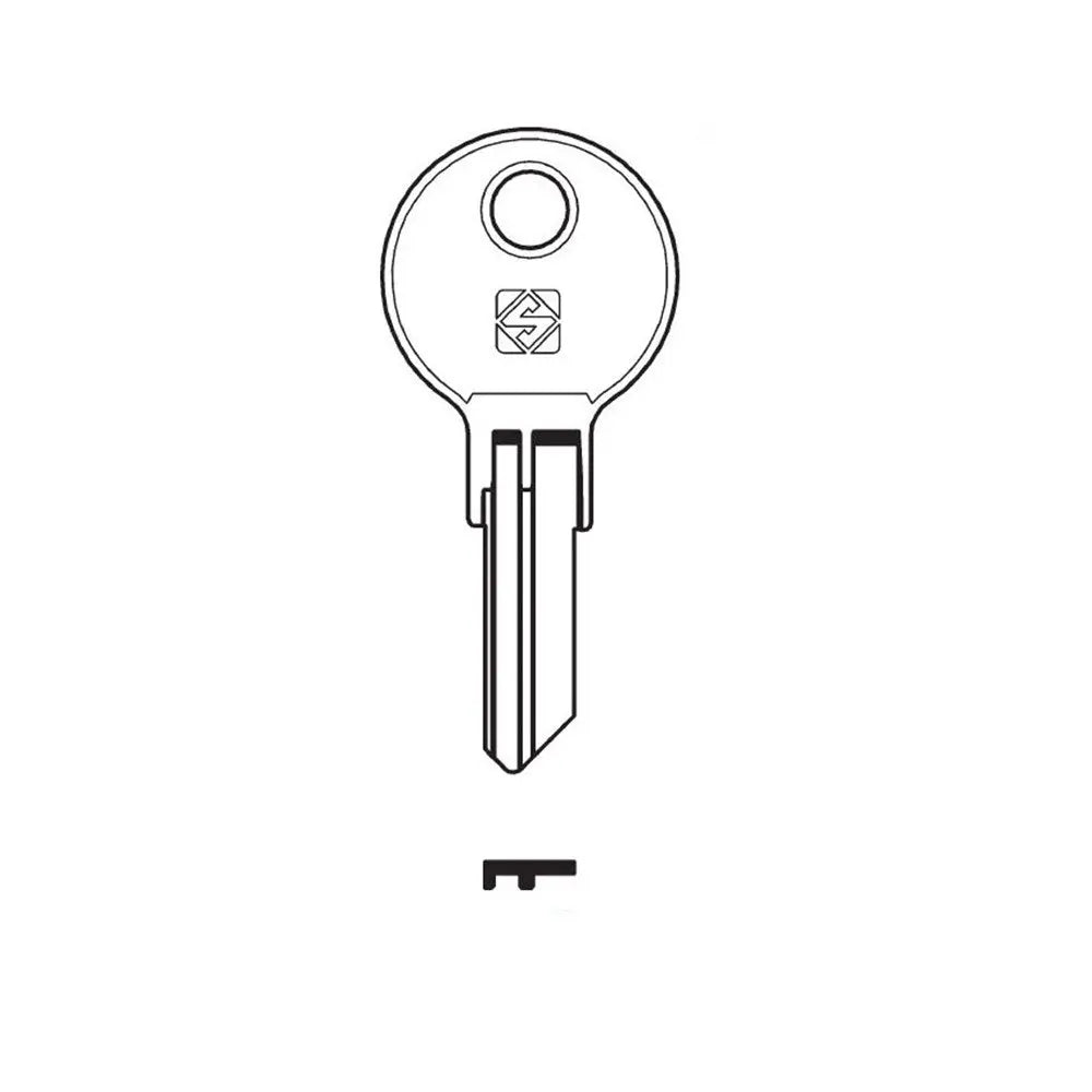 Silca RC31 Key Blank for Coast Access RV and Caravan Locks and Imported Cylinders Silca