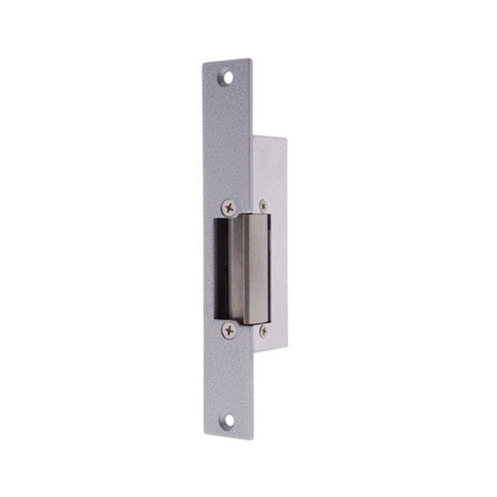 Neptune ST160 Electric Strike in silver finish, non-monitored and fail secure, ideal for aluminium, steel, and timber door frames.