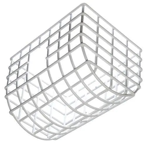 STI Detector Cage for PIR Protection 196x145x152MM in white steel, designed to shield motion sensors from damage in security systems.