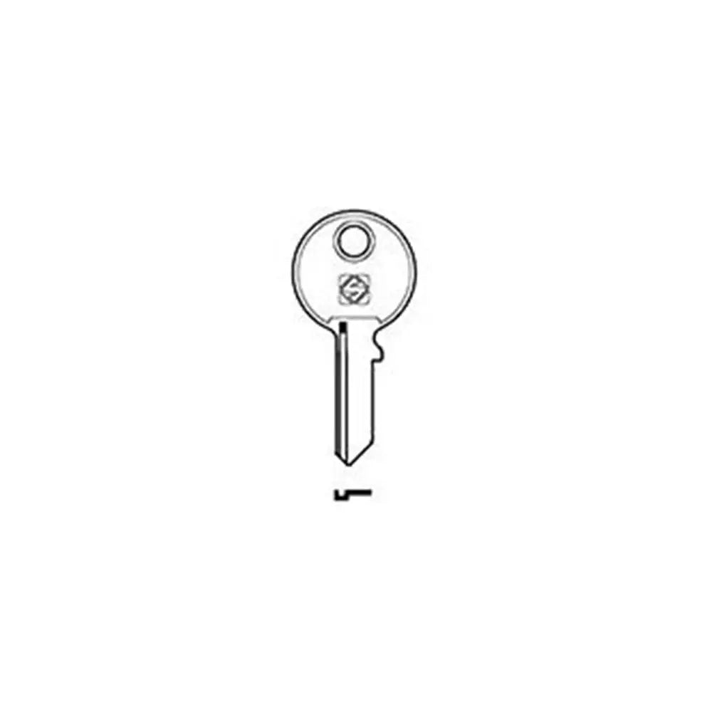 Silca TL9R Key Blank for Tri Circle Cylinders and Padlocks Silca