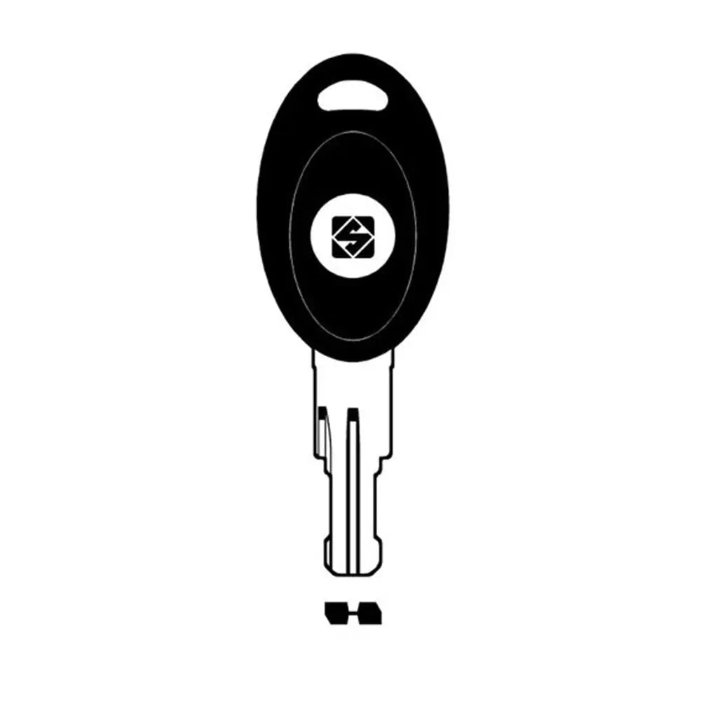 Silca TM1RP Key Blank with Plastic Head for Trimark Caravan Locks Silca