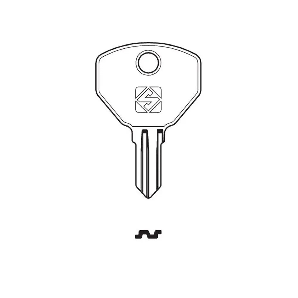 Silca Key Blank for Tork washroom cabinet products TOR1 Silca