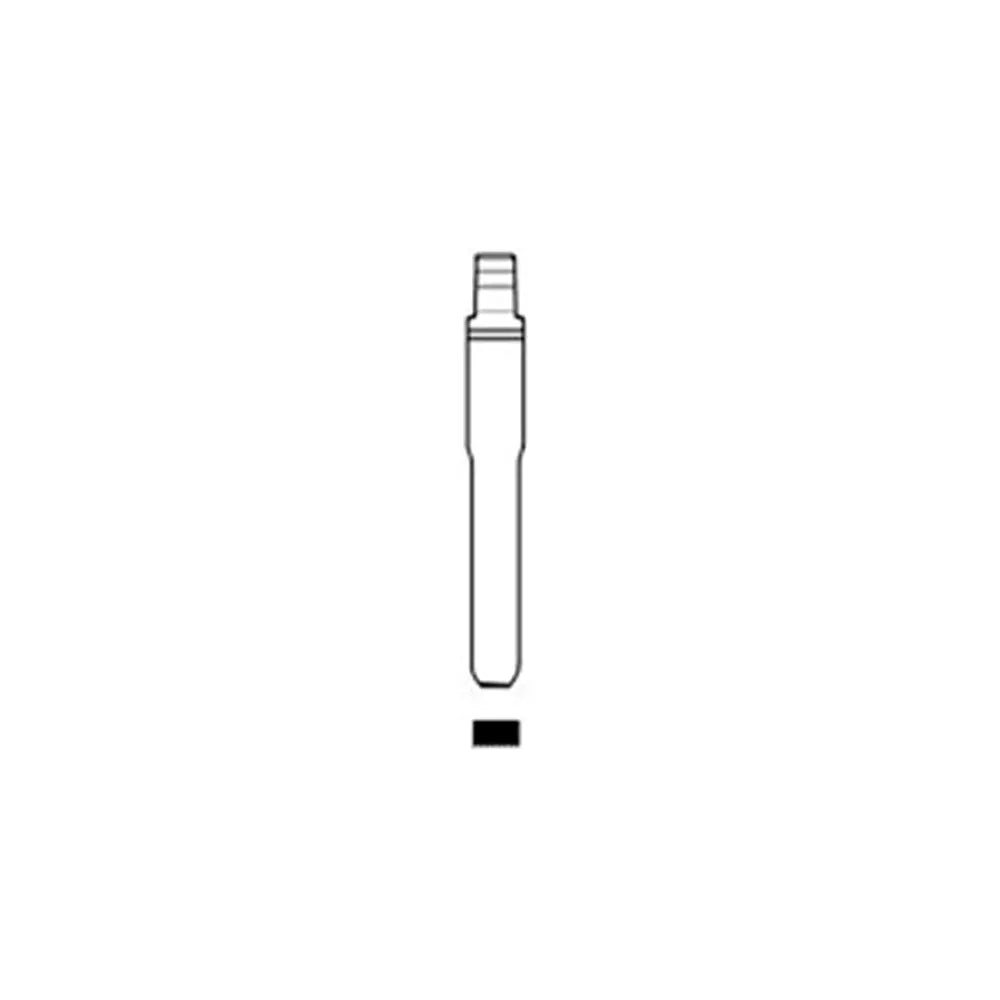 Silca WT53T Key Blank for Blade only Witte Audi and Volkswagen Cars (for HU101T NEW STYLE 2012+) Silca