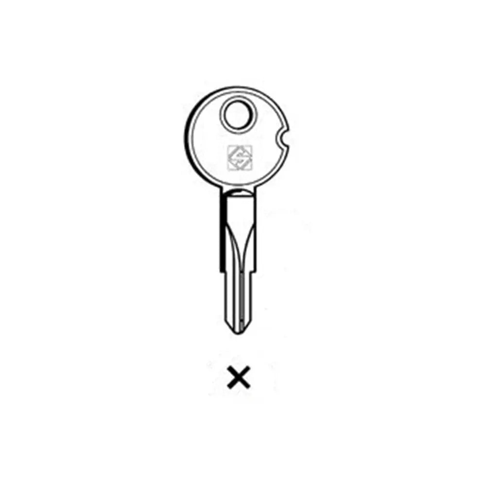Silca XTF1 Key Blank for Tuff Cross Key Cars and Safe doors Silca