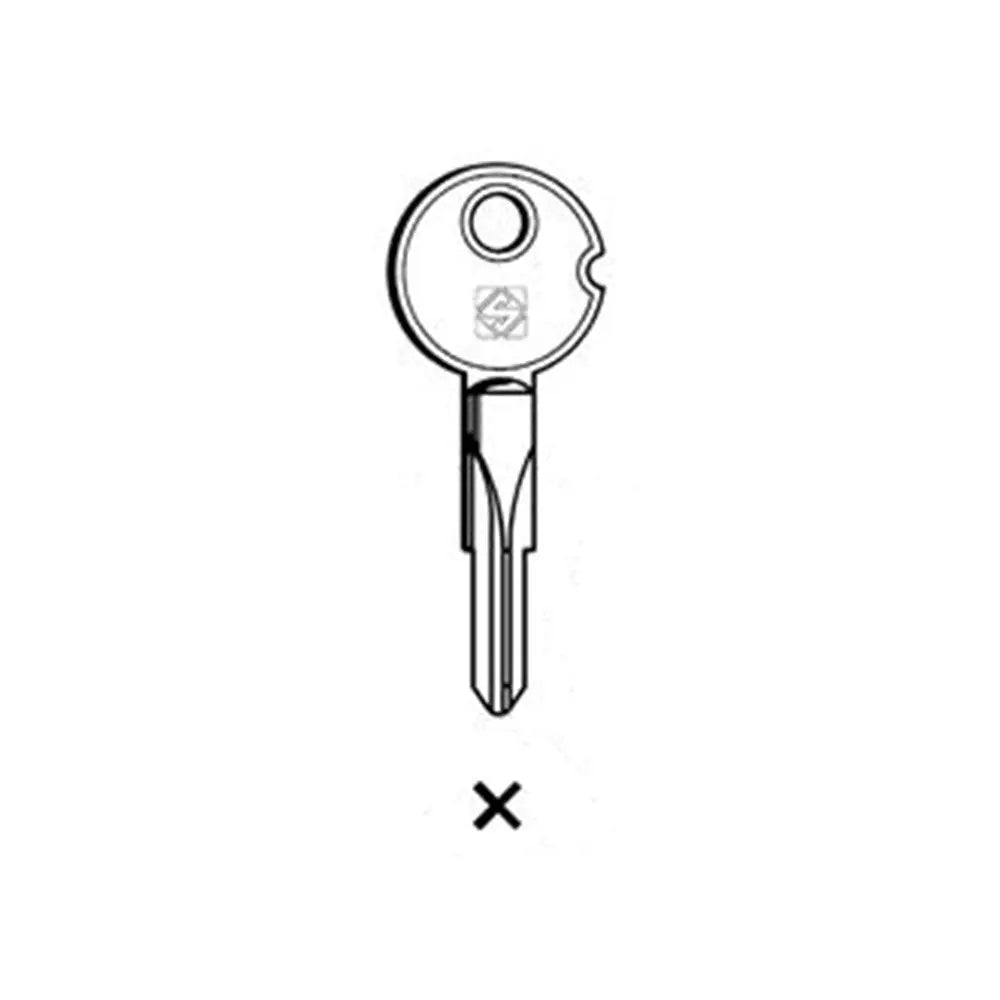 Silca XTF2 Key Blank for Tuff Cross Key Cars and Safe doors Silca