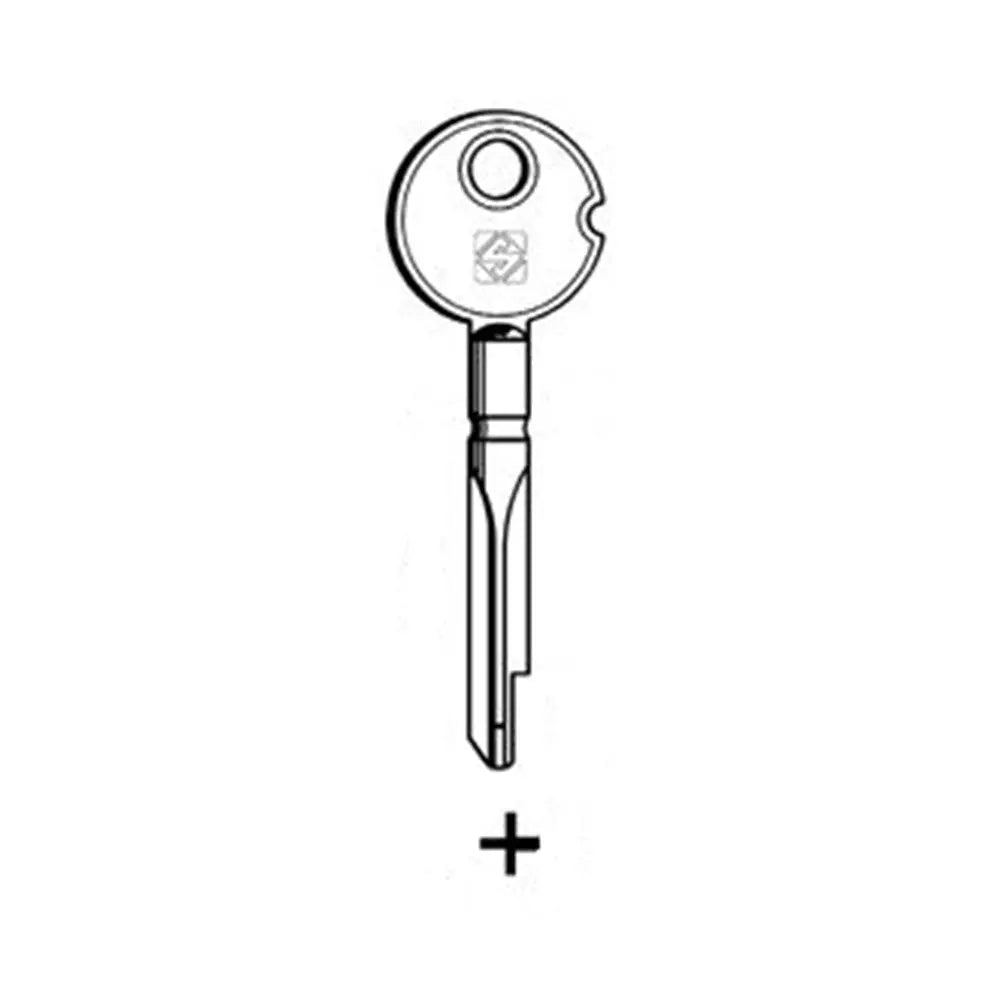 Silca XY7 Key Blank for Yale Cars and Safe Doors Silca