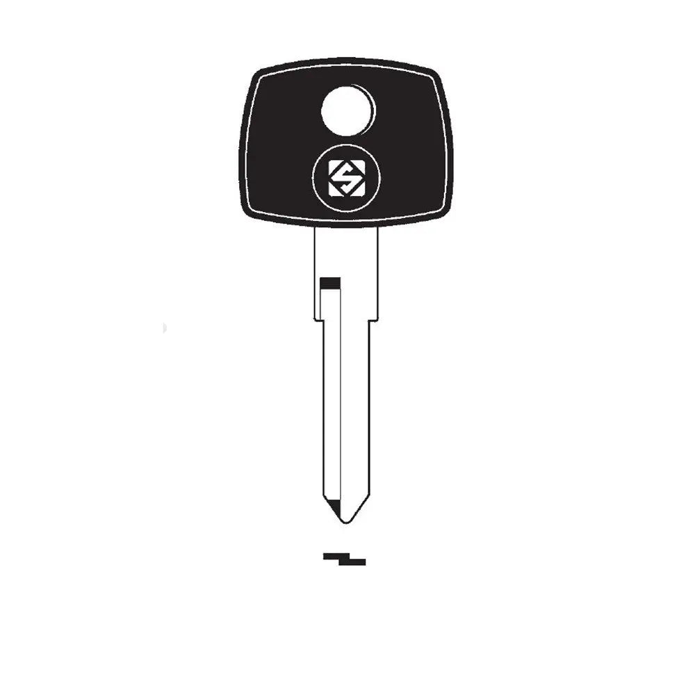 Silca YM15TE Transponder Key Blank for Dodge, Mercedes, Volkswagen Cars and Trucks Empty Less Chip Silca