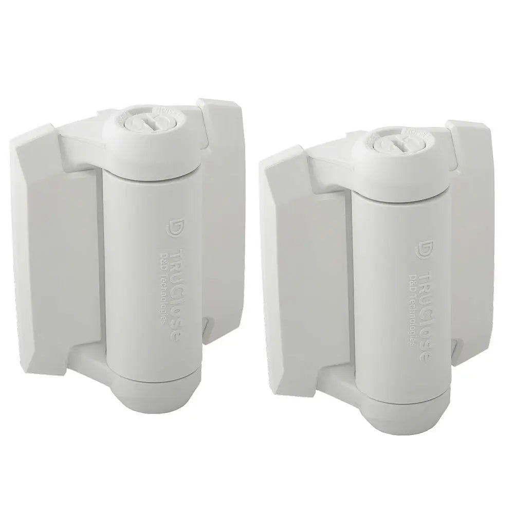 D&D TruClose Gate Hinge Closer for Metal Gate upto 30kg White Pair - TCA1S3WT D & D TECHNOLOGIES